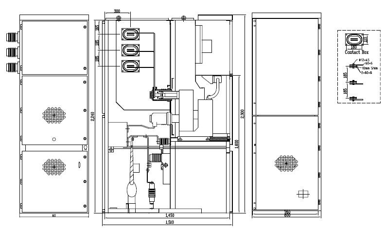 Outline drawing for the KYN28-12 Ukraine project