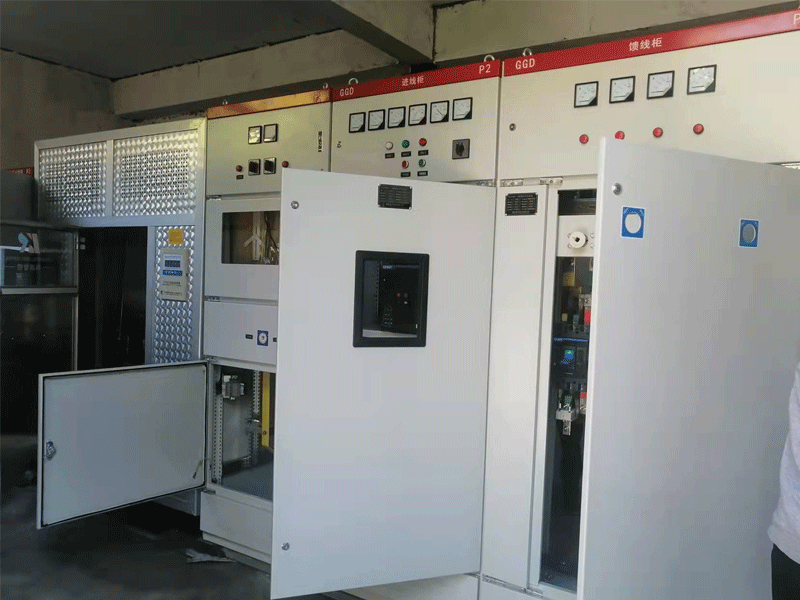 Completed pump factory power distribution room