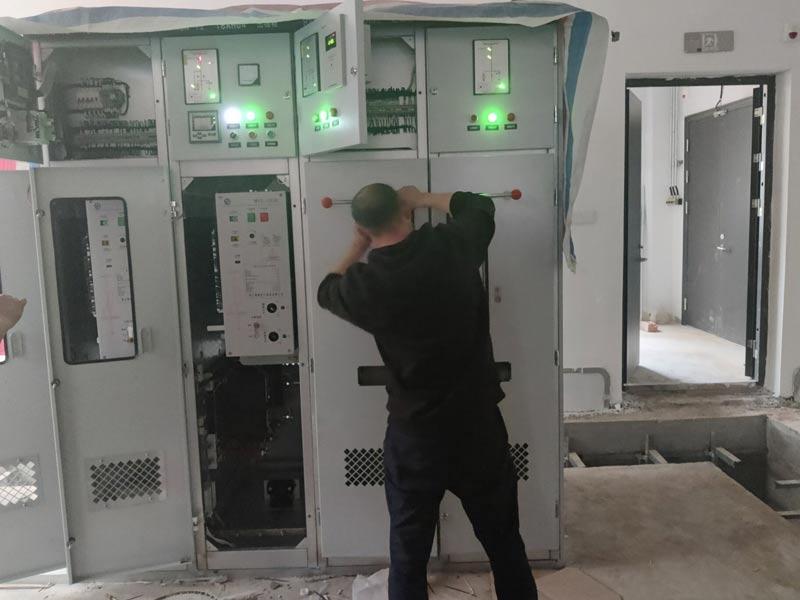 Completed power distribution installation at the new plant
