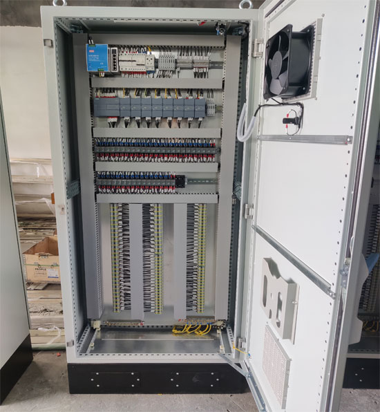 PLC electrical cabinet control panel